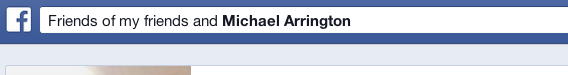 Friends of Michael Arrington - Facebook Screenshot