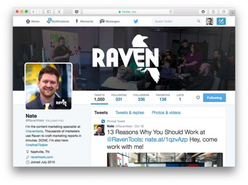Raven Twitter Screenname