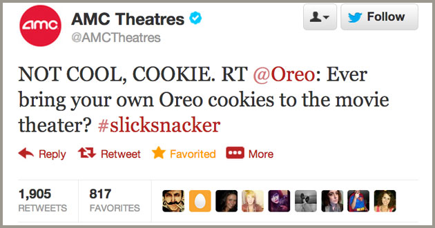 AMC Theater tweet screenshot
