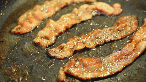 cinemagraph of crispy bacon