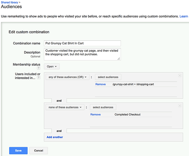  custom combination in Adwords2