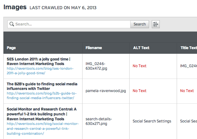 Site Auditor Optimize images for search engines