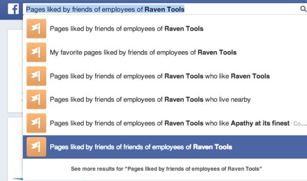 pages liked by raven tools employees