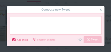 Screen Shot - Compose new tweet