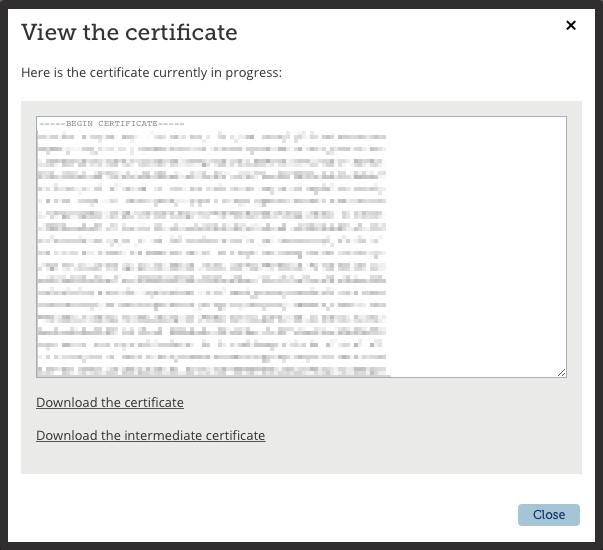 Download SSL Certificate