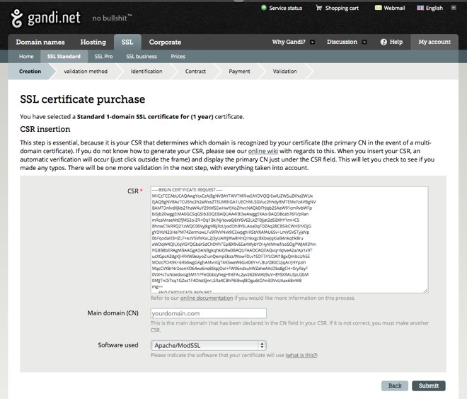 Paste SSL Certificate