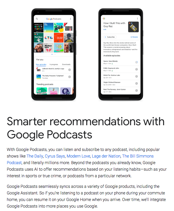 Podcasting with Google