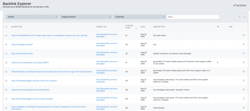 Backlink Explorer