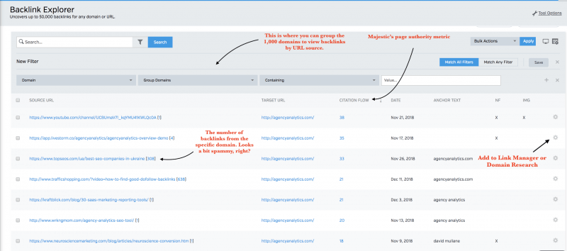 Backlink Analysis of Competitor Site