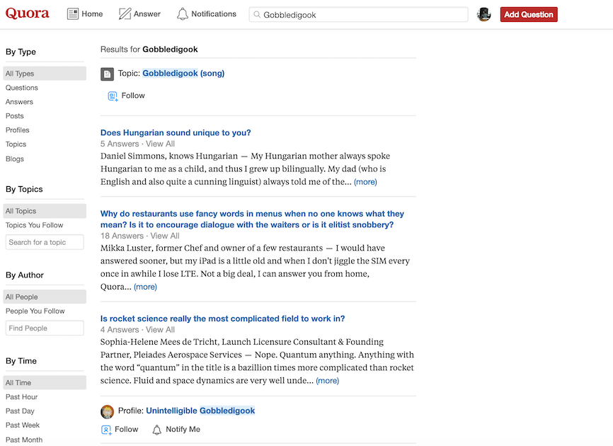 Quora Example