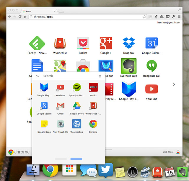 Google App Launcher on Mac